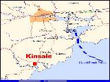 Map of Kinsale at scale 1:200,000
