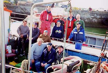 A portion of Kinsale Angling Club getting ready.