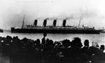 Cunard Line's Lusitania now lyinf 16 miles off Kinsale head.