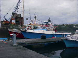 BoyScott at Trident Hotel Berth, Kinsale (and Kern in background)
