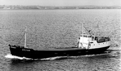 Incredibly, as a Coastal Ship in  1987