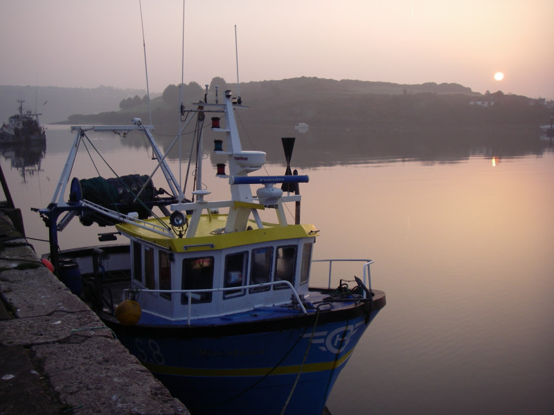 Trawler ALICE AGAIN at sunrise.