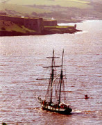 "Recouvrance" departing Kinsale.