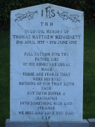 Grave of Thomas Matthew Menhenett.