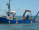 AUD's stockless anchor on deck.