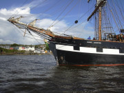 "Jeanie Johnston" at anchor, Summercove.