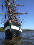 "Jeanie Johnston" bow and figurehead.