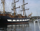 Tall ship "Jeanie Johnston" in Kinsale.