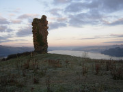 De Courcy castle ruin.