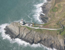 Aerial view of Halpin's second lighthouse.