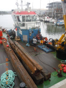 Timbers recovered from PEGU wreck.