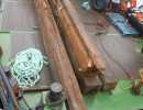 Timbers recovered from PEGU wreck.