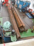 Timbers recovered from PEGU wreck.