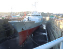 Bow view of L.E.Roisín, Verolme graving dock.