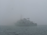 Fog envelops L.E.Rosiín.