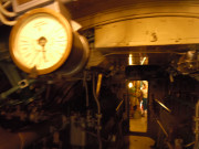 One of the two engine room telegraphs. 